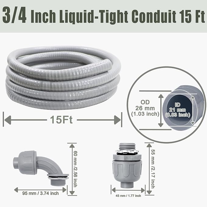 Liquid-Tight Conduit and Connector Kit - Image 2