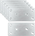 6Pcs Flat Straight Square Stainless Steel Connectors | by TSNAMAY