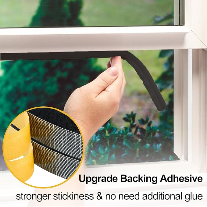 High Density Foam Tape Air Conditioner Window Seal, 2x1 Inch Thick Foam Stripe - Image 5