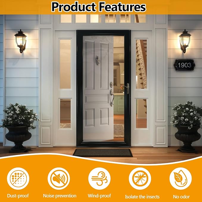 Storm Door Sweep, Metal Vinyl Door Expander, Style 1 | 1 Pack, Replacement - Image 5