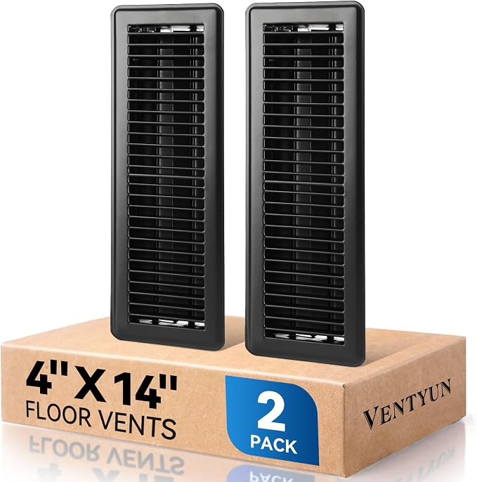 4" x 14" Floor Register Vent Covers 2-Pack by VENTYUN