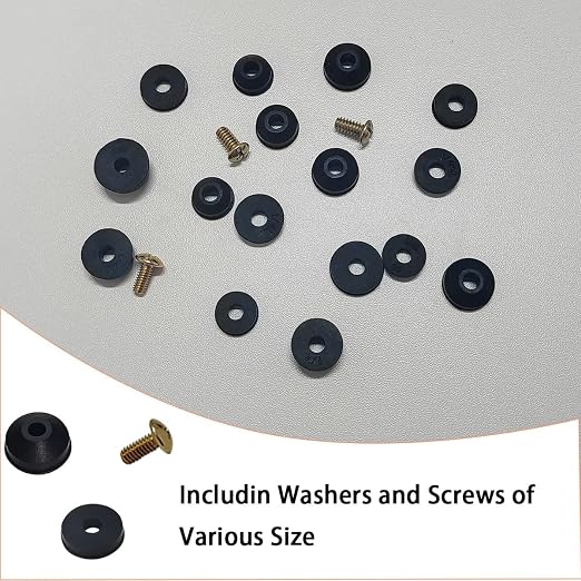 58 PCS Faucet Washers Assortment Kit, Flat & Beveled Rubber Faucet Washers | - Image 5
