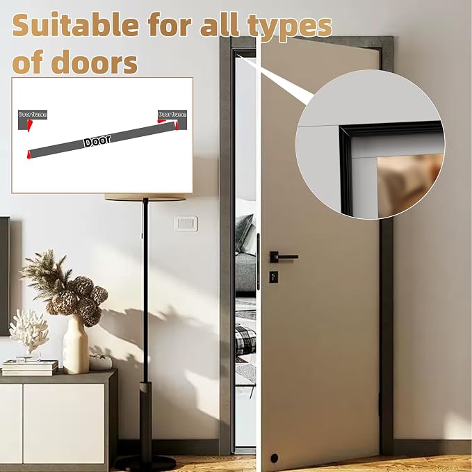 Kneelisa 196” Wedge-Shape Foam Window Weather Stripping Door Seal | - Image 5