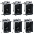 6 PCS 18 Cu in 1-Gang PVC New Work Electrical Outlet Box | ETL Certification by HUIXHAO
