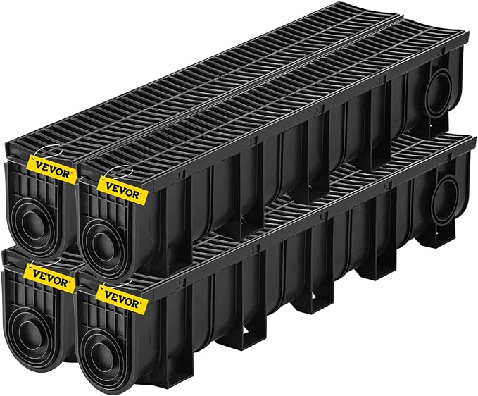 VEVOR Trench Drain System 4 Pack, Channel Drain - Image 9