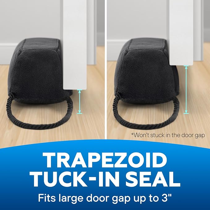 Comfyanno 38” Weighted Under Door Draft Stopper, 2.2lb Door Wind Blocker | Fits - Image 6