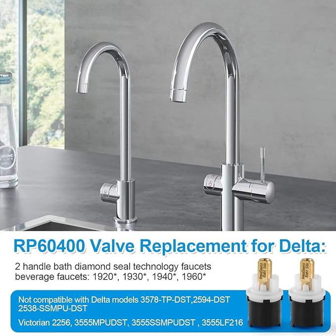 RP60400 Faucet Valve Stem Cartridge, Compatible - Image 2
