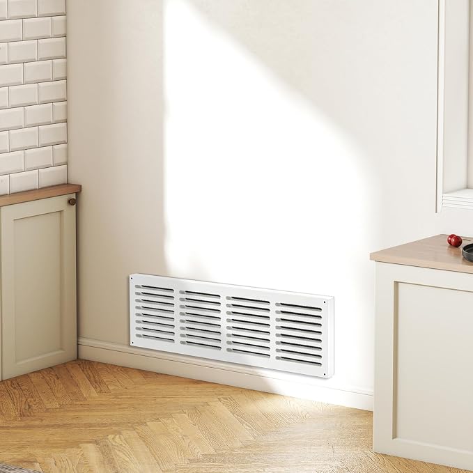 Decorative White MDF Return Air Vent Cover Fits 30x6 - Image 3