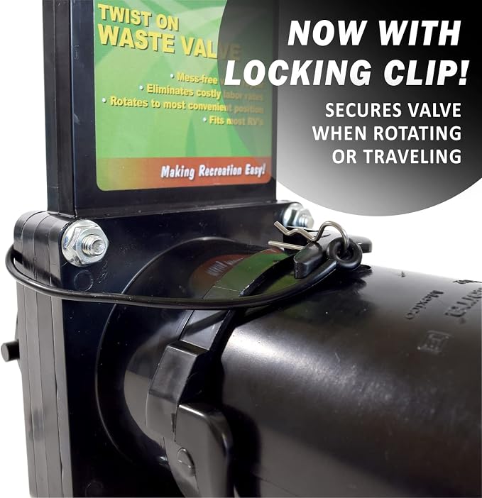 Valterra T58 Twist-On Waste Valve, Mess-Free Waste Valve - Image 6