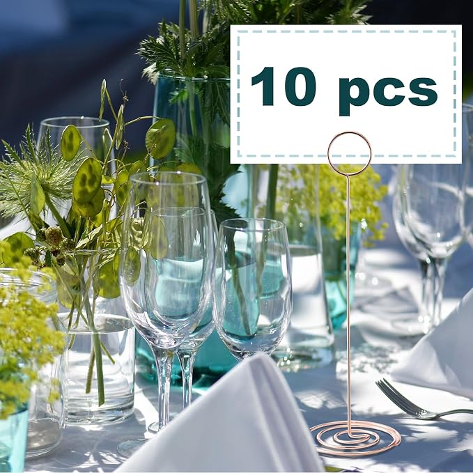 Table Number Holders, Photo Holder | Cards Stand Name Menu Clips, Large Size - Image 3