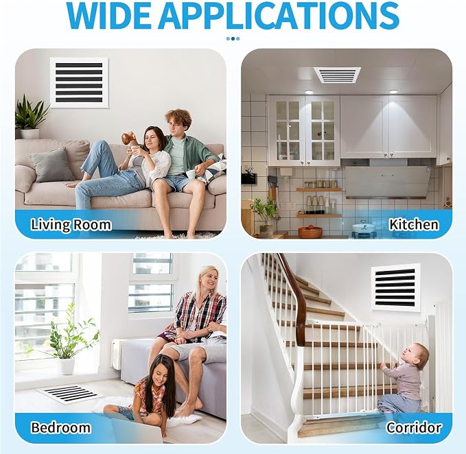 14x12 Modern AC Vent Cover, Decorative Air Vent Register Grille - Image 6