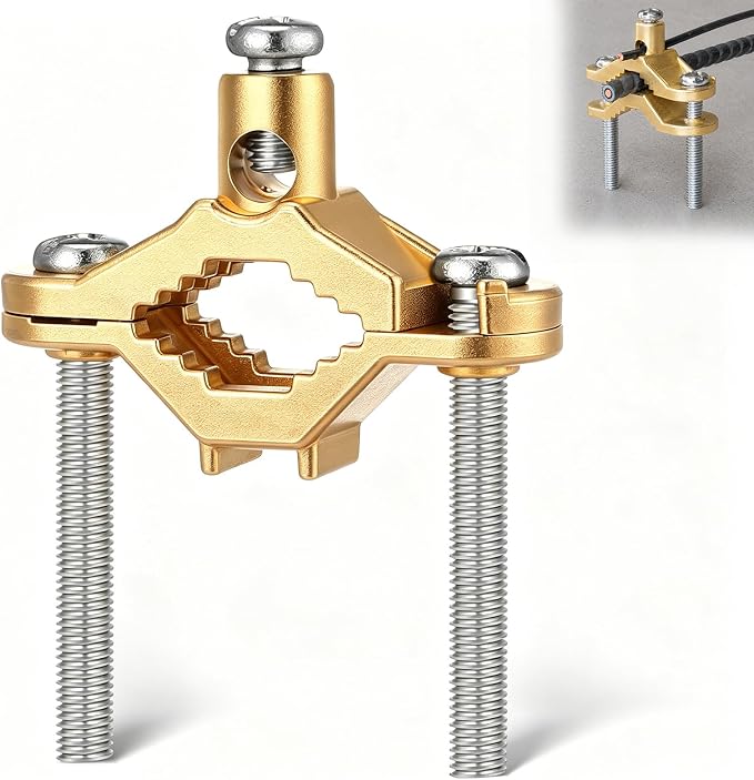Feekoon 1 Pcs 1/2" to 1" Ground Clamp, #10 to #2 Wire Range | Copper Alloy by FEEKOON