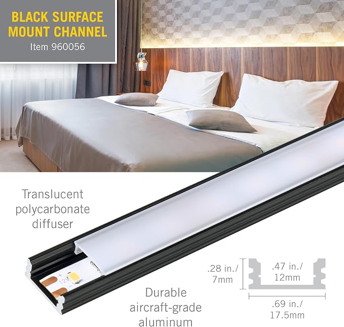 Armacost Lighting LED Tape Light Mounting Channel, Surface Mount - Image 4