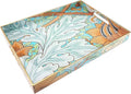 Spsyrine Serving Tray with Handles, Plastic Decorative Tray by Spsyrine