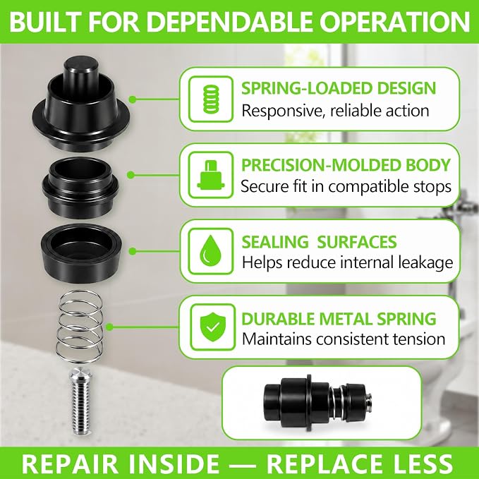 H-541-A 1 in Control Stop Repair Kit - Image 5