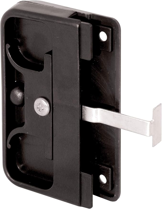 Prime-Line A 142 Black Plastic Mortise Style Screen Door Latch and Pull by Prime-Line