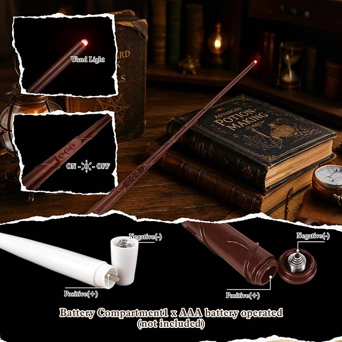 36 Pcs Halloween LED Magic Hanging Floating Candles, Taper Flickering Flameless - Image 5