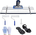 Self Leveling Cement Epoxy Floor Tool Kit, 9” Spike Roller, Spiked Shoes by Unknown