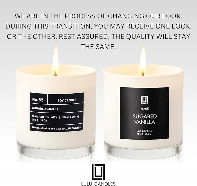 Lulu Candles | White Bamboo | Luxury Scented Soy Jar Candle | Hand Poured in - Image 3