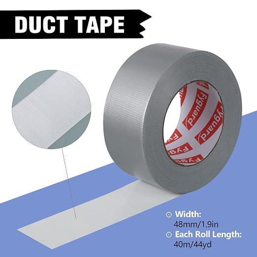 3Pack Silver Duct Tape 2IN x 132Yd Total Heavy Duty Waterproof Tape | All - Image 2