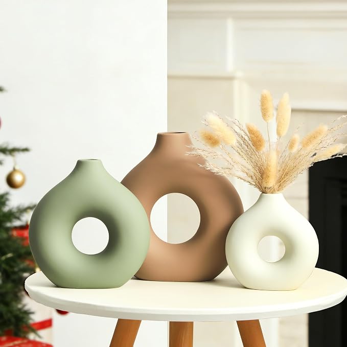 Vanselia Ceramic Vase Home Table Decor - Image 3