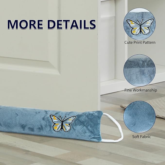 Decorative Weighted Under Door Draft Stopper 36 Inch, Heavy Duty Door Draft - Image 5