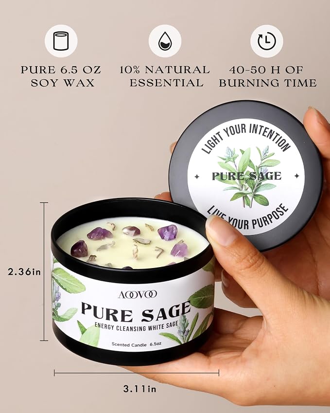 AOOVOO 4 Pack Spiritual Candles Set - Image 4
