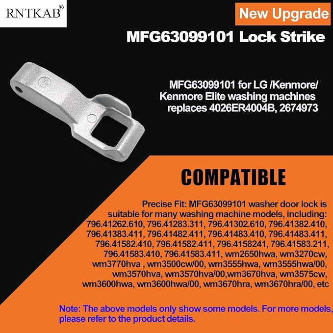 Washer Door Lock Strike MFG63099101 - Image 4