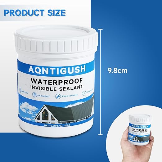 Transparent Waterproof Sealant 10.5oz, Bonds to roofs, concrete & wood - Image 2
