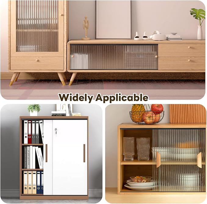 2Sets Aluminum Sliding Door Track Set - Image 4