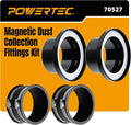 POWERTEC 70527 4" Steel Ring Port Receiver by POWERTEC