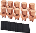 10PCS Split Bolt Connectors Copper Grounding Wire Clamps by MOKIKUBA