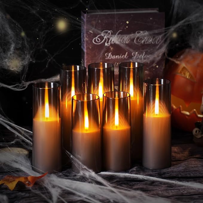 kakoya Flameless LED Candles Upgraded Realistic Flickering Flame, LED Pillar - Image 6