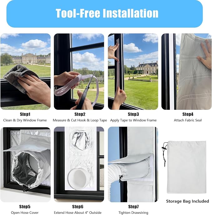 Portable Air Conditioner Window Seal Kit - Image 7