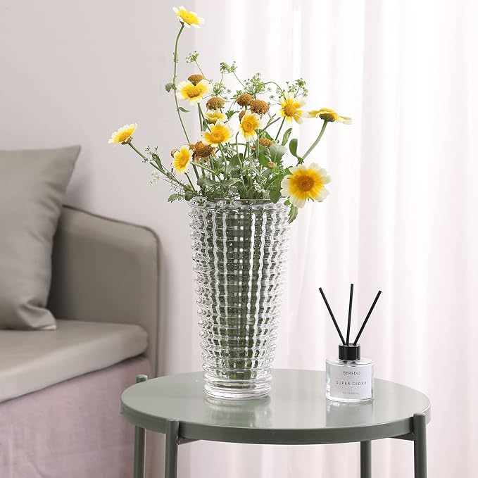MCMCNCUIU Large Crystal Vase for Flowers, Large Glass Vases, Modern Decorative - Image 6