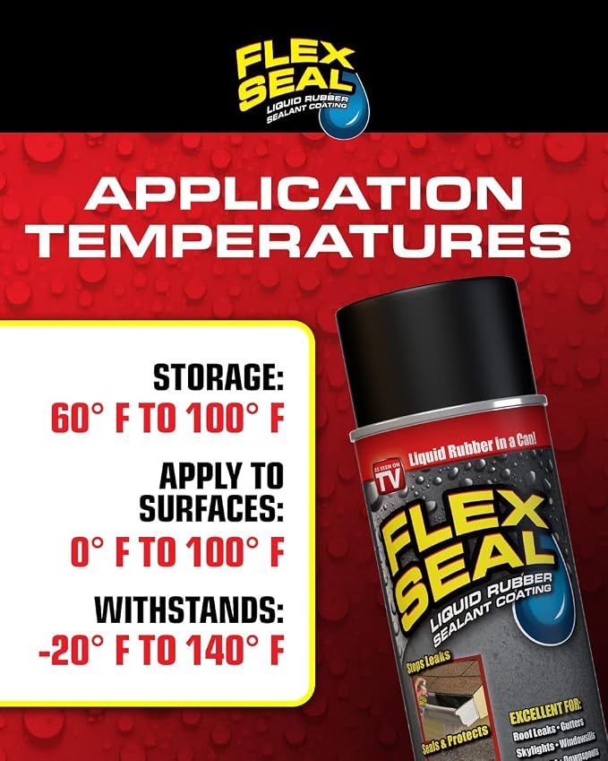 Flex Seal, 14 oz, Stop Leaks Instantly, Waterproof Rubber Spray On Sealant - Image 5
