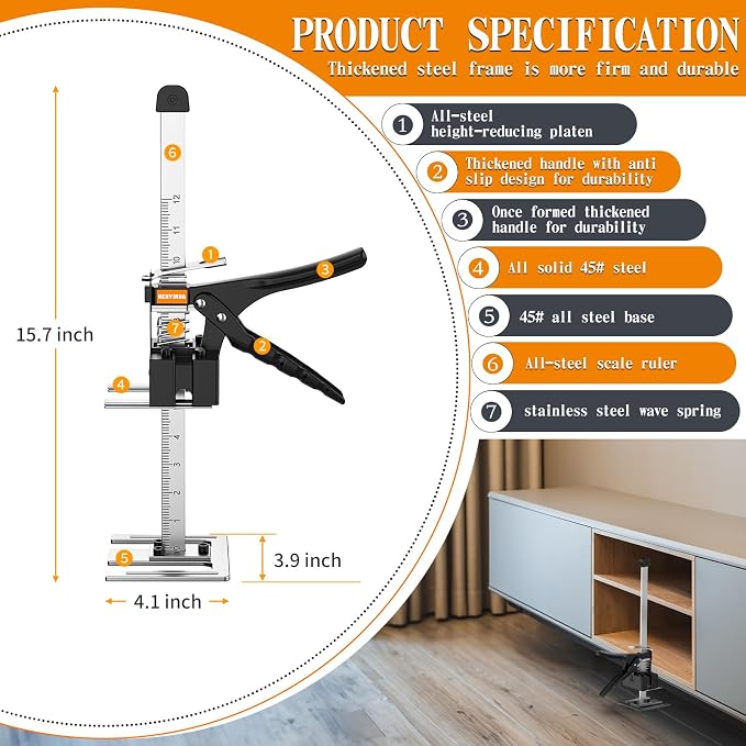 RENYINDA Labor-Saving Arm Jack Multifunctional Construction Jacks, Furniture - Image 2