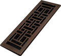 Decor Grates AJH414-RB Oriental Floor Register, 4x14 Inches, Rubbed Bronze by DecorGrates