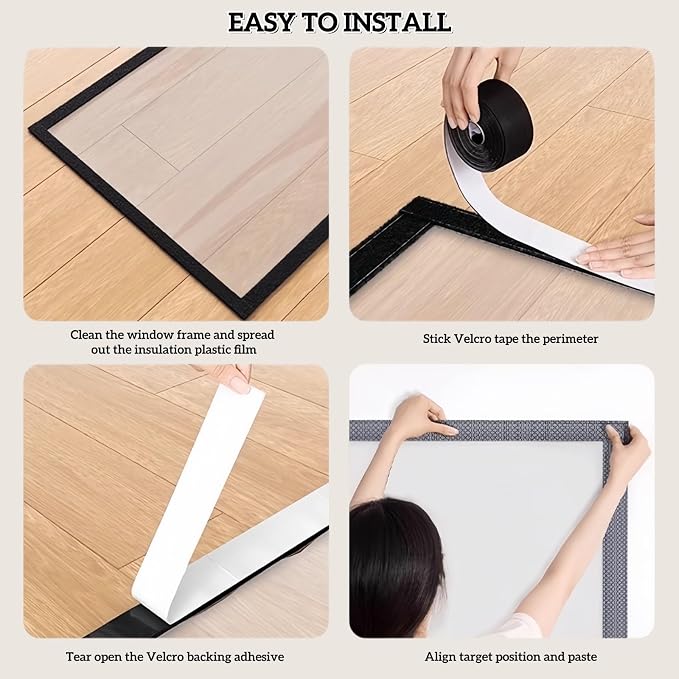 Window Insulation Kit for Winter 47''X63'' - Image 3