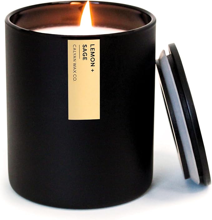 Lemon & Sage Scented Candle by CalyanWaxCo