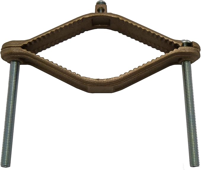 4-1/2" to 6" Bronze Water Pipe Ground Clamp by Unknown