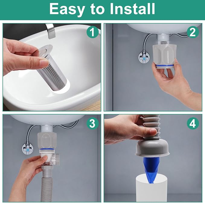 Bathroom Sink Drain Kit, Sink Drain Pip Kit - Image 6