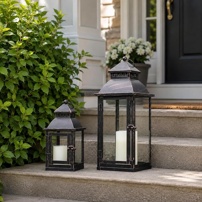 NEEDOMO Lanterns Decorative Outdoor&Indoor, Candle Holder - Image 2