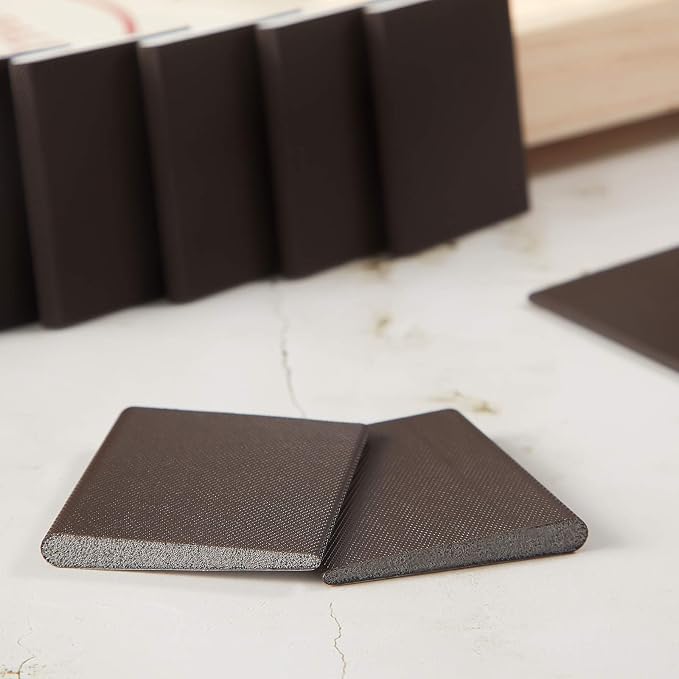 Zonon 20 Pcs Door Corner Seals Foam Traditional Dark Brown | Self-adhesive - Image 6