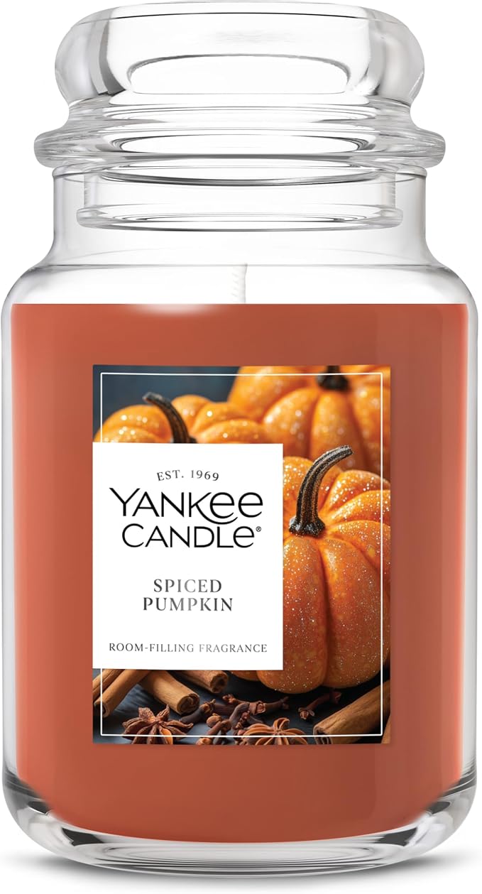 Yankee Candle Spiced Pumpkin, Fall Scented Candle, 22oz Large Jar by Unknown