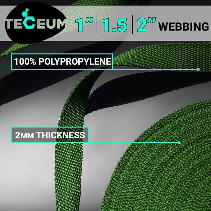 Webbing Strap, 3/4" to 2", 10-50 Yds, EDC gear, backpack repair and pet dog - Image 2
