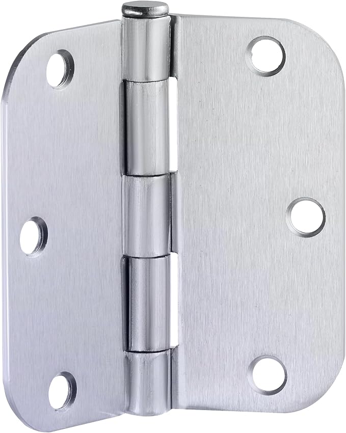 Design House Interior Door Hinge, Brushed Chrome | 5/8" Radius, Traditional - Image 8