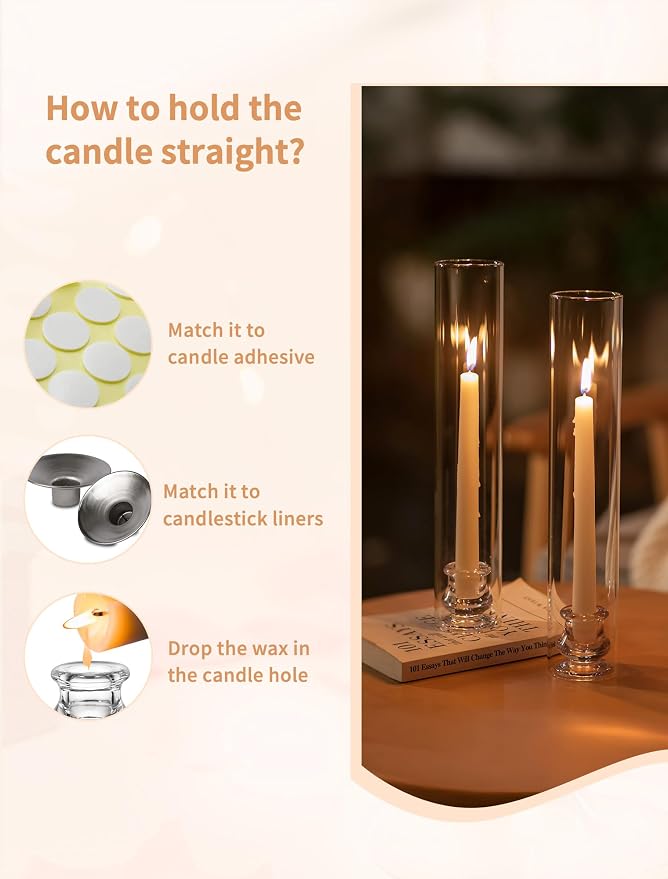 NUPTIO Hurricane Glass Candle Holders Bulk - Image 5