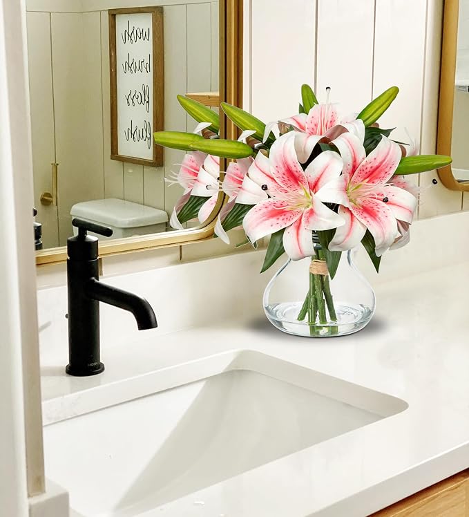 Artificial Flowers Tiger Lily Real Touch - Image 3