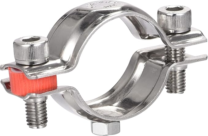 uxcell Wall Ceiling Mount Pipe Supports, 304 Stainless Steel Adjustable Pipe - Image 5